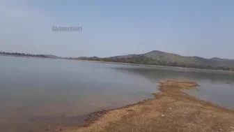 Cum spilled in juicy pussy after fucking girlfriend doggy style by the pond
 Indian Video Tape