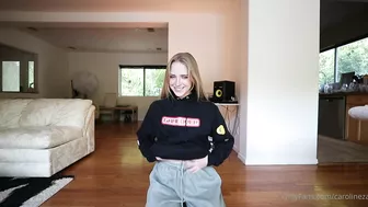 Caroline Zalog Bright Lingerie Try On Leaked Video