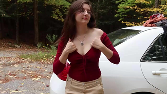 AftynRose ASMR Hot Try On Haul Outdoor Tape Leaked