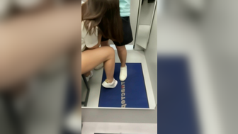 Sexy young banged in the changing room