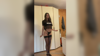 Cutebutterflyy Wearing Tight Black Thong Shakes Butt Onlyfans Leaked Video