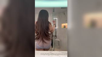 Angie Varona Wearing See Through Lingerie Showed Her Big Hard Boobs Onlyfans Leaked Tape