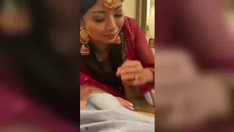 NRI Punjabi girl sucked boyfriend’s cock on the occasion of marriage
 Indian Video