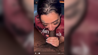 Valeriedied Gorgeous Perfect Babe Sucking a BBC with a Her Juicy Lips