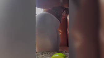 African Babe Shows Her Big Booty Cheeks On Cam Leaked Video