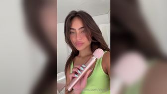 skyelia Mixed Asian Girl Ready To Try Her New Vibrator On Her Pussy Onlyfans Leaked Video