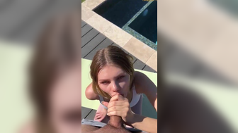 Mila Sobolov Awesome Curved Slut Sucking a Dick OutDoor Video