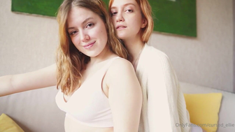 Cursed_ellie Two Beautiful Teens Kissing On Couch Teasing OnlyFans Video