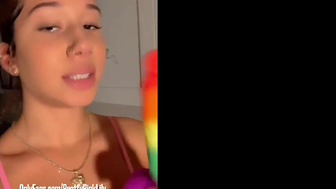 Prettypinklily Sexy Thot Sucking A Dildo In The Kitchen Teasing OnlyFans Leaked Video