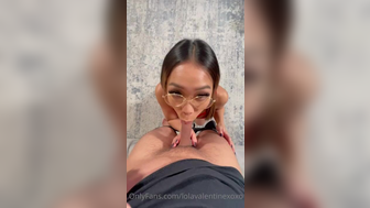 lolavalentinexoxo Cute Asian With Glasses Sucking A Cock Fucking OnlyFans Video