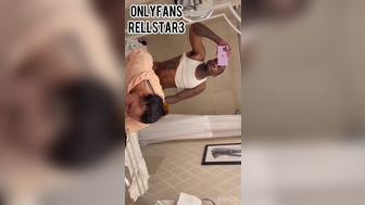 Horny Pretty Babe Sucking A Big Black Creamy Cock Hard And Gets Fuck Hard At Bathroom