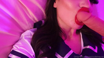 Myla Del Rey Nasty Slutt Sucking a Dildo with her Sexy Juicy Lips Onlyfans Video