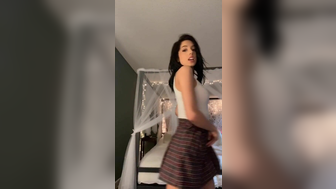 Karli Mergenthaler Sexy Dance while Solo in Her Room Tiktok Video