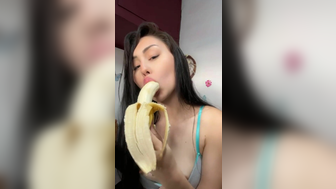 Theadriannalopez - Asian Latina Deep Blowjob Banana