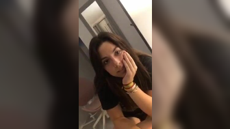 Gorgeous horny spanish girl spreads her ass and nip slip on periscope
