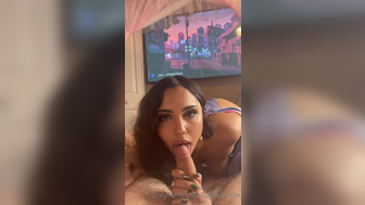 Layladeline Giving Sensual Dick Tip Blowjob And Takes Facial Cumshot Onlyfans Video