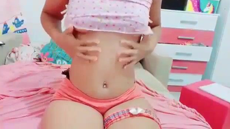 Naj Ferreira Mixed Asian Chick Gets Naked and Passionately Rubbing Her Pussy Video