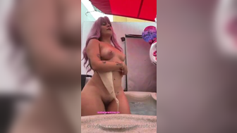 Isaramirezoficial Pink Haired Whore Using Vibrator Teasing OnlyFans Video