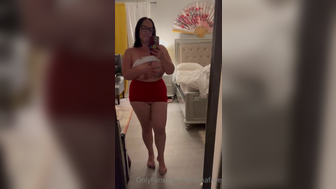 Adrianafaye Busty Slut Boob Drop in Mirror Onlyfans Video