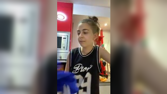 Sexy spanish girl gets wild and shows her tits