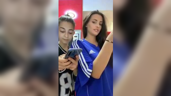 Sexy spanish girl gets wild and shows her tits